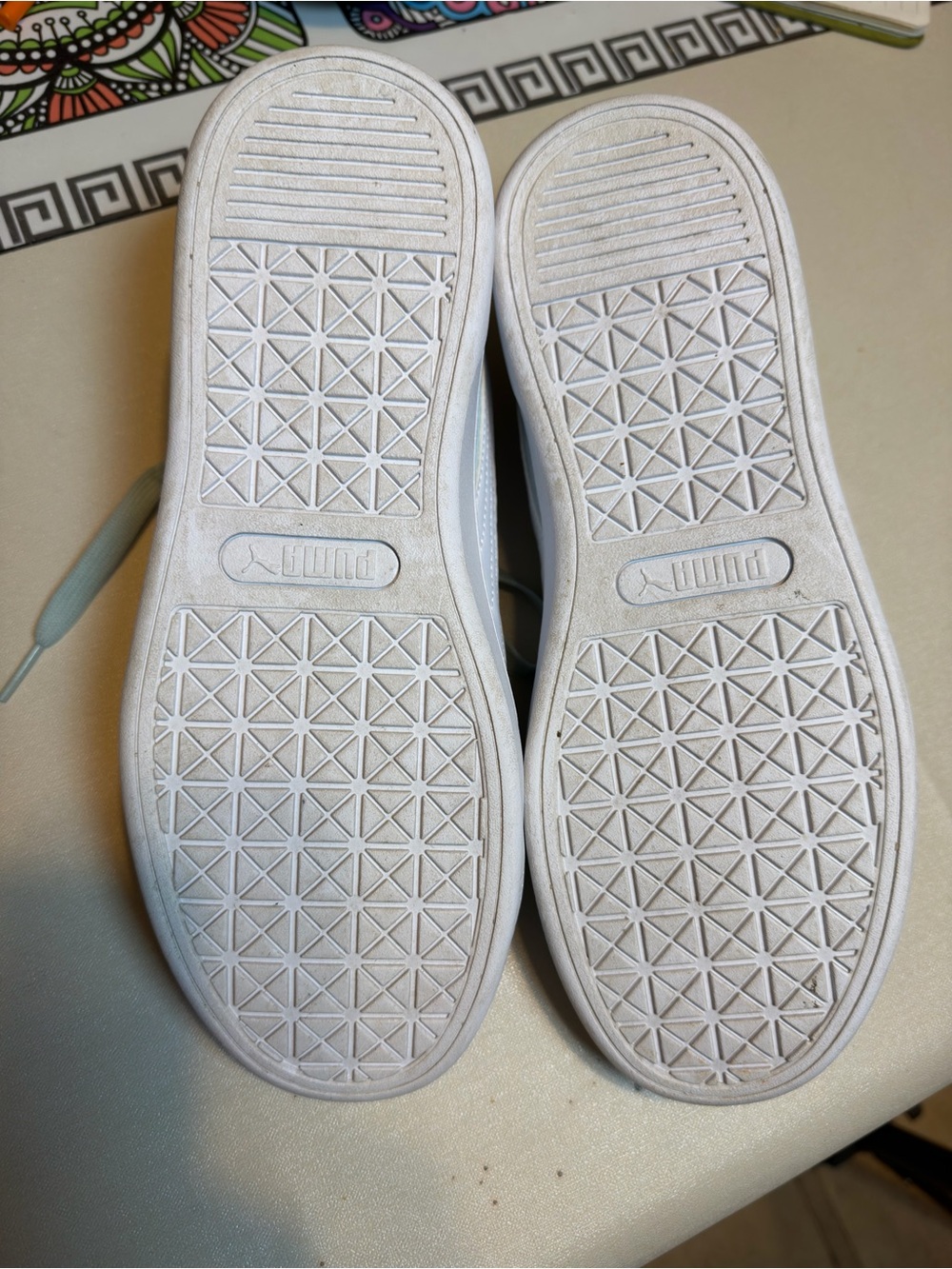 PUMA Vikky V3 Imprints Women's Sneakers - Mint & White - Picture 6 of 8